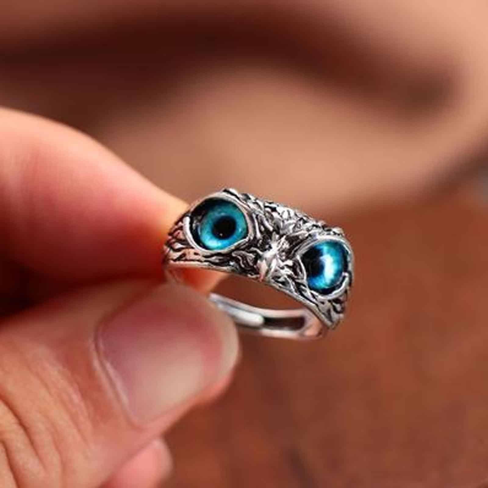 Silver Plated Owl Promise Rings