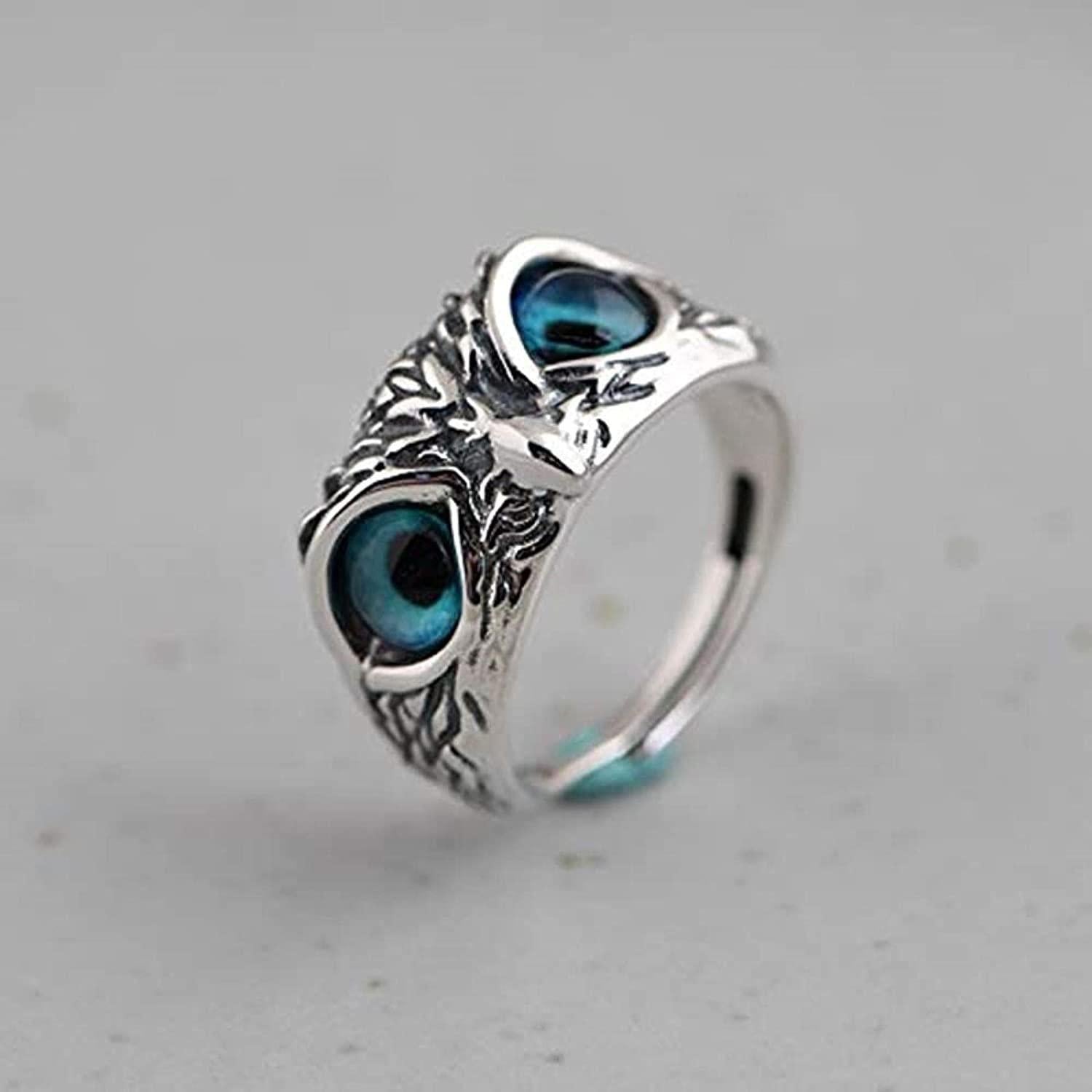 Silver Plated Owl Promise Rings