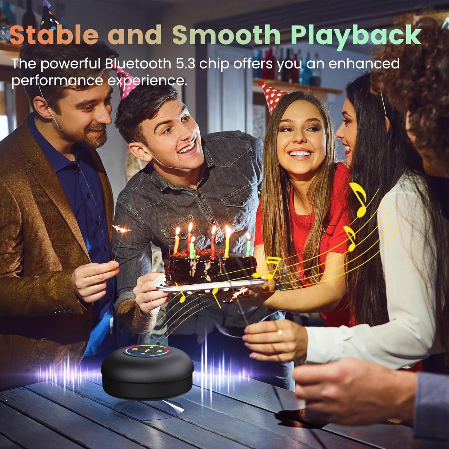 Suction Waterproof Bluetooth Speaker - Your New Bathroom Accessory