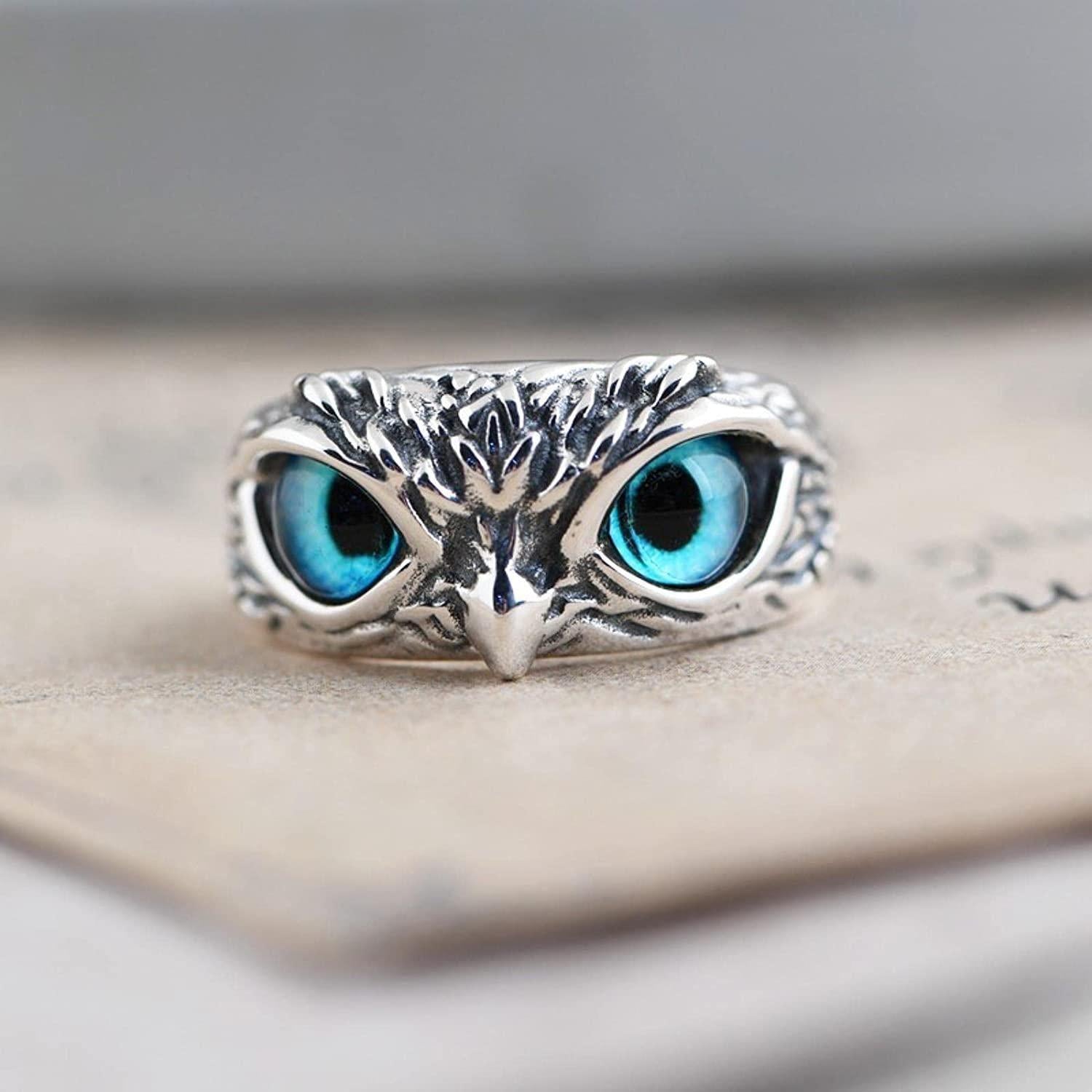 Silver Plated Owl Promise Rings