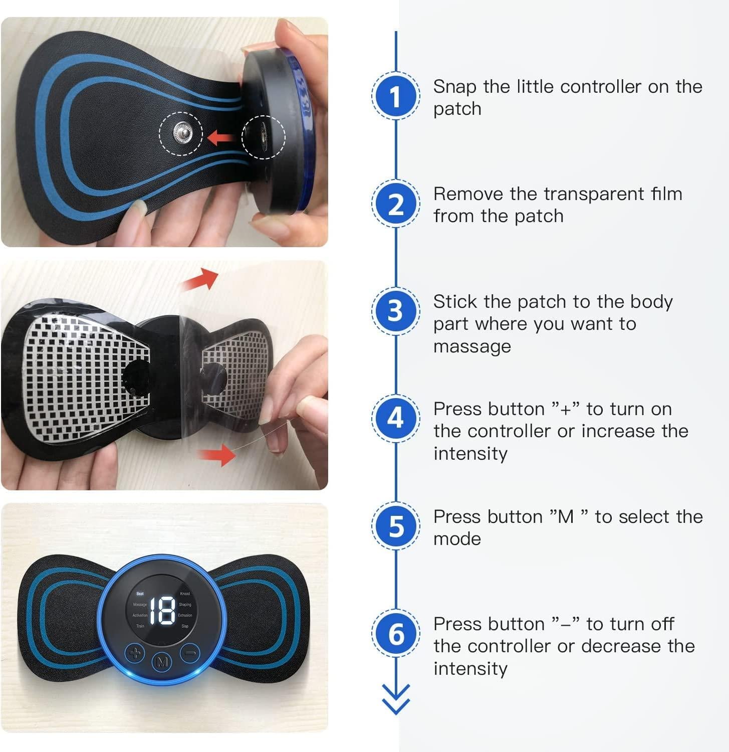 Wireless Portable Body Massager for Pain Relief
